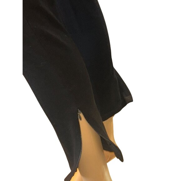 WHBM Womens The Legging Zip Ankle Skinny Ponte Pants Size 4 Black Modern Chic - Picture 5 of 7